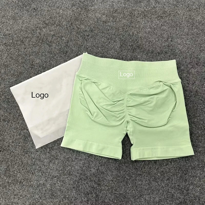 Impact With Logo Women Backless Bra & Sports Shorts Sexy Female Seamless Yoga Tops Sportswear Leggings and Bra Underwear Clothes