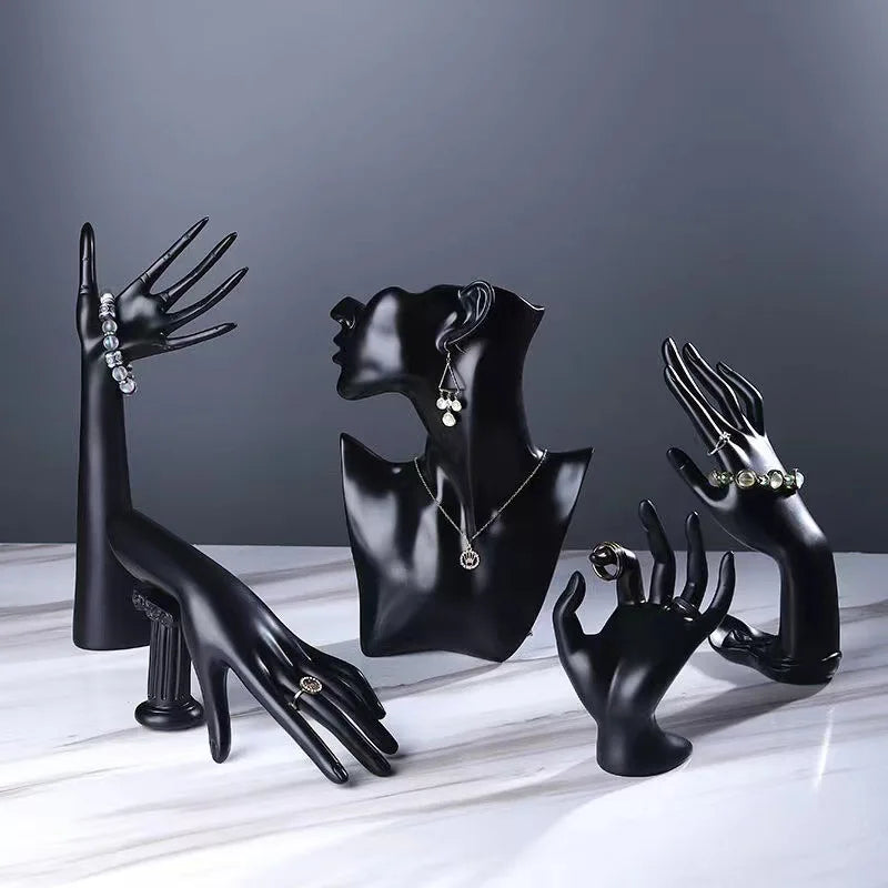 Fahsion Jewelry Display Hand Model Anklet Watch Bracelet Display Stand Sketch Decoration Art Photo Ring Organizer