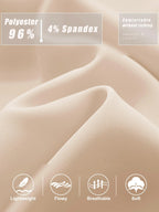 TACVASEN High Waisted Fashion Wide Leg Trousers Womens Loose Casual Long Pants Lightweight Soft Button Closure 2 Pockets Pants