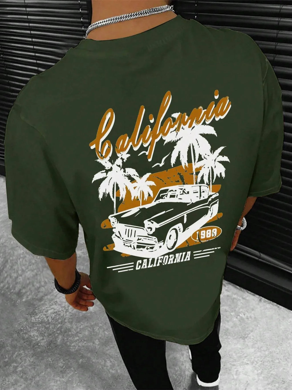 California Extreme Sports Racing Competitions T-Shirt Men Fashion Cotton Clothes Summer T-Shirts Hip Hop Oversized Casual Tops