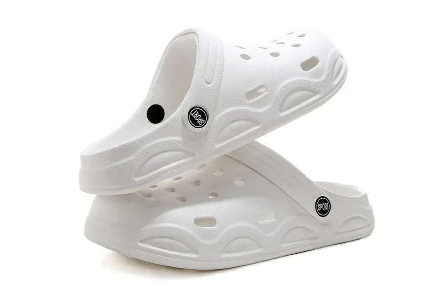 Hole shoes men's summer new outer wear bag head couple half bag heel bag head garden shoes beach women's shoes