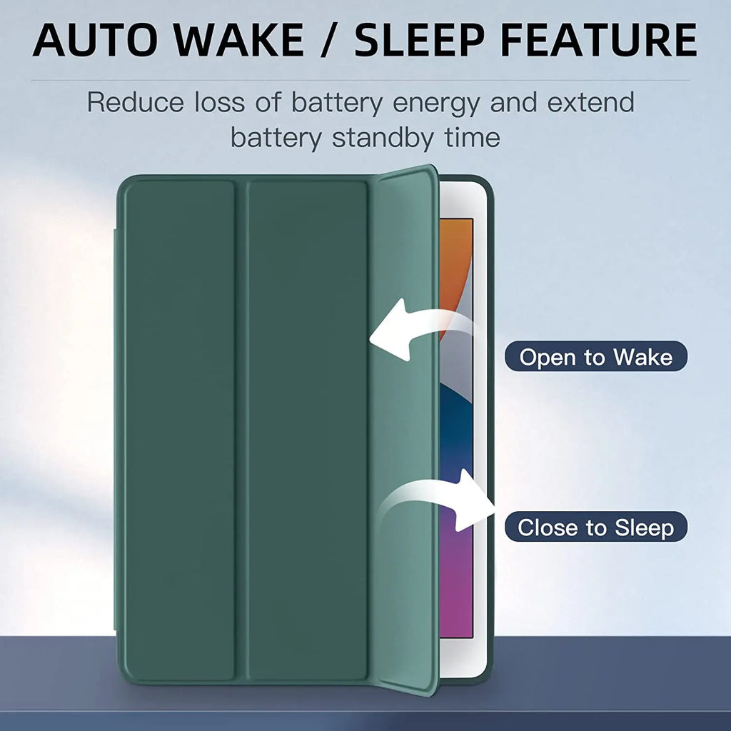 With Pencil Holder Funda for New iPad 10.2 iPad Air 5th/4th Generation 10.9 iPad Air11 M2 Pro11 M4 2024 Air1 2 2017 2018 7 8 9th