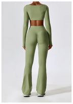 Women Sport Seamless Tops Long Sleeve Breathable Workout Slim T Shirts Athletic Running Gym Push-up Running Fitness Yoga Tops