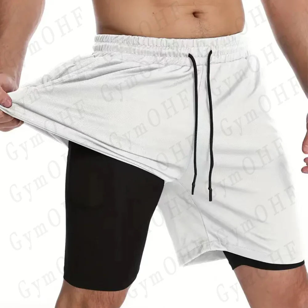 Men's sports shorts, spider print compression shorts, informal, training, running, 2-in-1, Y2K order shipped directly