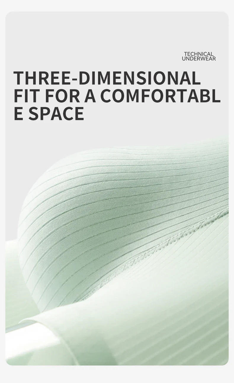 MiiOW 3Pcs Soft Ice Silk Men Boxer Underwear Men's Panties Summer Breathable Striped Underpants Male Antibacterial Boxers Trunks