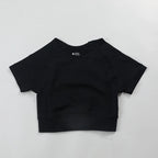 Impact Crop Top Women Short Sleeve Yoga Shirts Slim Fit Seamless Workout Top T-shirt Gym Clothes Woman Sportwear