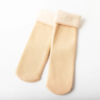 Girls socks Children's snow socks Autumn winter plush thickened warmth medium and large children's baby boys long cotton socks