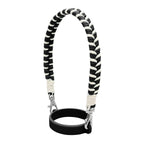 Water Bottle Handle Strap Handmade Flower 16-40oz Tumbler Silicone Safety Ring Cotton Rope Flower Durable Water Bottle Strap