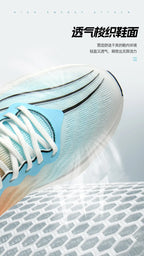 Carbon Plate Men Sports Marathon Air Cushion Running Shoes Breathable Lightweight Women Massage Athletic Nonskid Sneakers