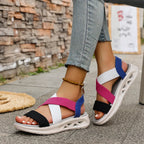 Summer New 2025 Wedge Women's Sandals Platform Outdoor Beach Shoes for Women Elastic Band Design Women Sandals Size 36-43