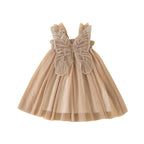 Citgeett Summer Kids Girls Princess Dress Sleeveless Mesh Decoration Dress Suspender Casual Clothes