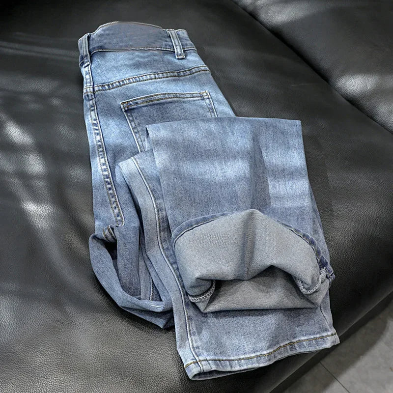 High-Waisted Loose-Fit Casual Slimming Straight-Leg Jeans Women's Petite Wide-Leg Trousers Fashionable Streetwear From China