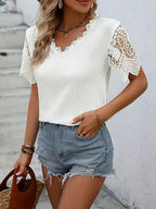 Women's plus size shirt summer chic elegant shirt casual women's fashionable shirt