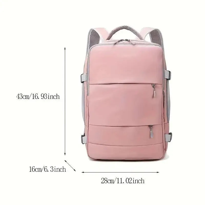 Women's Travel Backpack Large Capacity Journey Multifunction With Shoe Storage Multilayer Dry And Wet Separation Waterproof