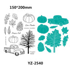 Daily Grind Autumn Bears Occasion Flowers Sunshine 2024 Newest Cutting Dies Clear Stamp Stencil for Scrapbooking Paper Making