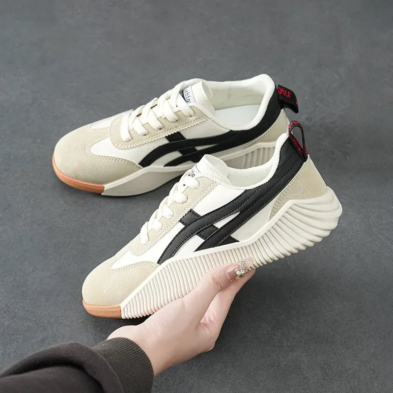 Women's Spring 2025 New Casual Sports Shoes Women Sneakers Round Toe High Quality Shoes Ladies Platform Shoes