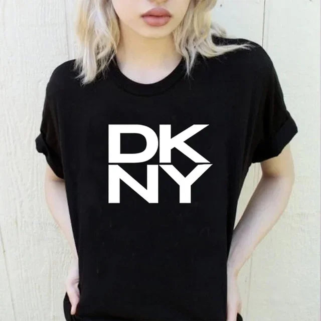 Donna DK Karan NY Graphic Tee COOL Graphic Tee Vintage Aesthetic Tees Funny Streetwear Women Shirt Kawaii Harajuku Tops