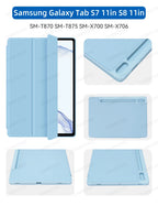 Case For Samsung Galaxy Tab S7/S8/S9 11 in for S6 Lite 10.4 S7 FE S8 S9 S10 Plus 12.4 S8 S9 With Pen Tray Tablet Cover