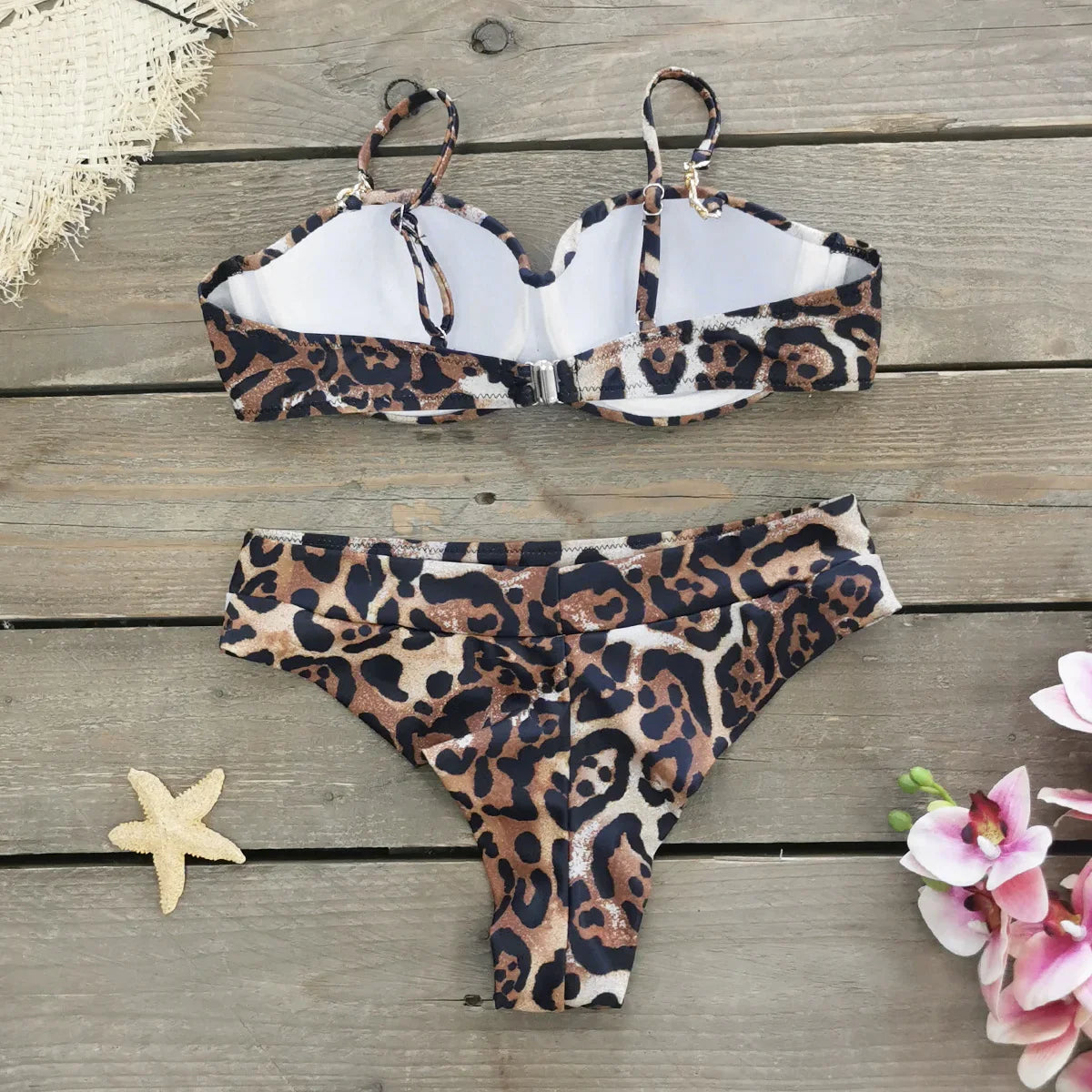 Cheap Push Up Bikinis Women Swimsuits  Solid Padded Women Swimwear Vintage Female Swimsuit High Waist Biquini Bathing Suit