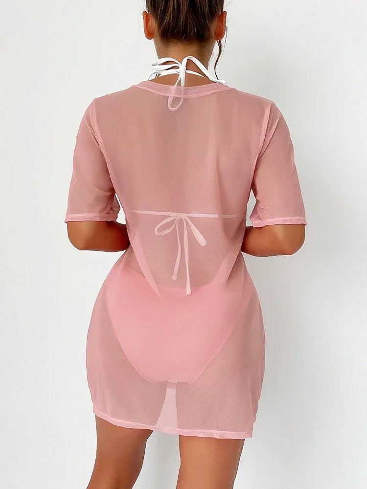 Women Swimwear Bikini 3pcs Set Beachwear Swimsuit Panties Bras Set Female Swimsuit Three-pieces Bikini Set Bather Bathing Suit