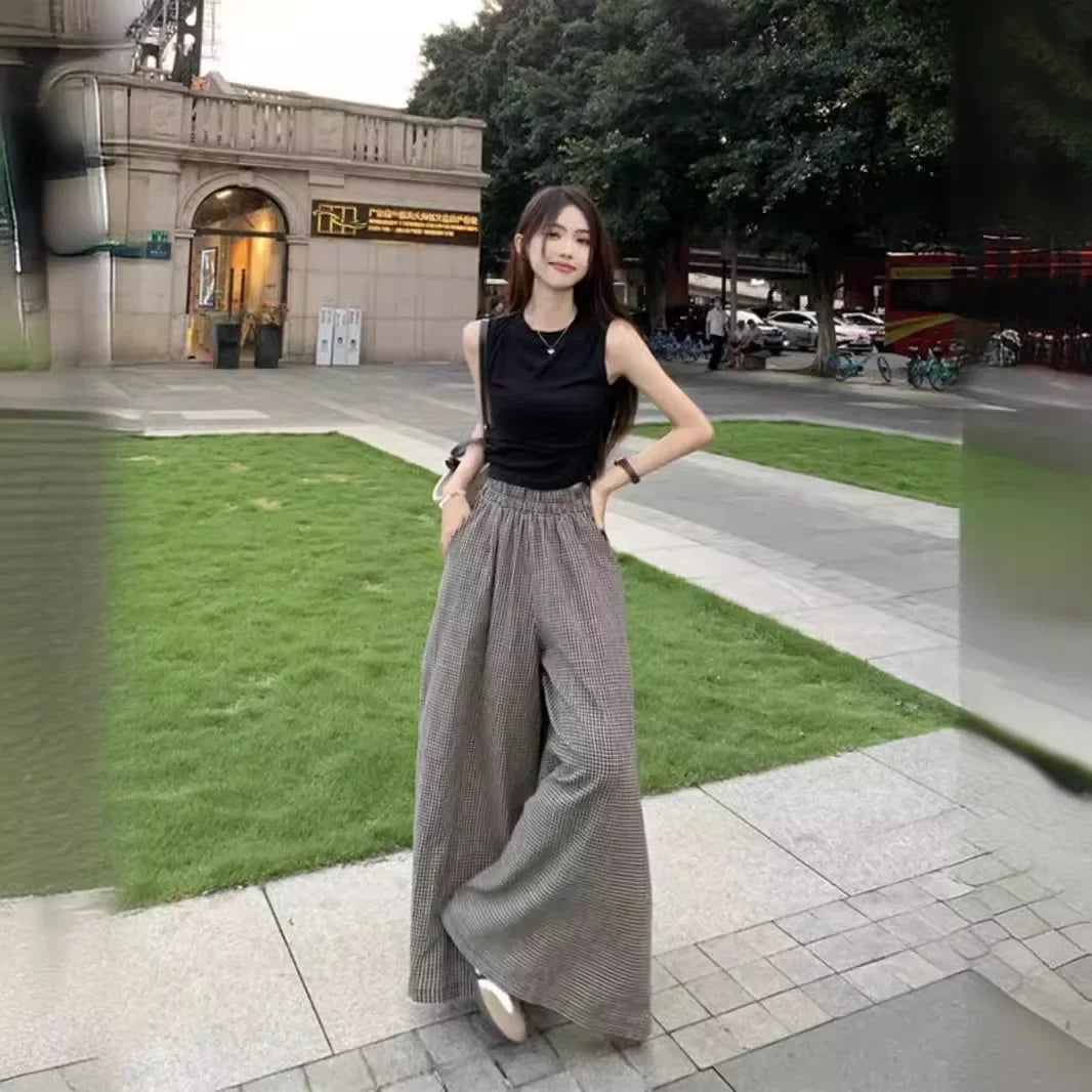 Summer Women's Fashion Slimming Cute Matching Set Conceal Meat Two-Piece Set Cool plus Size Age-Defying Chinese Brand