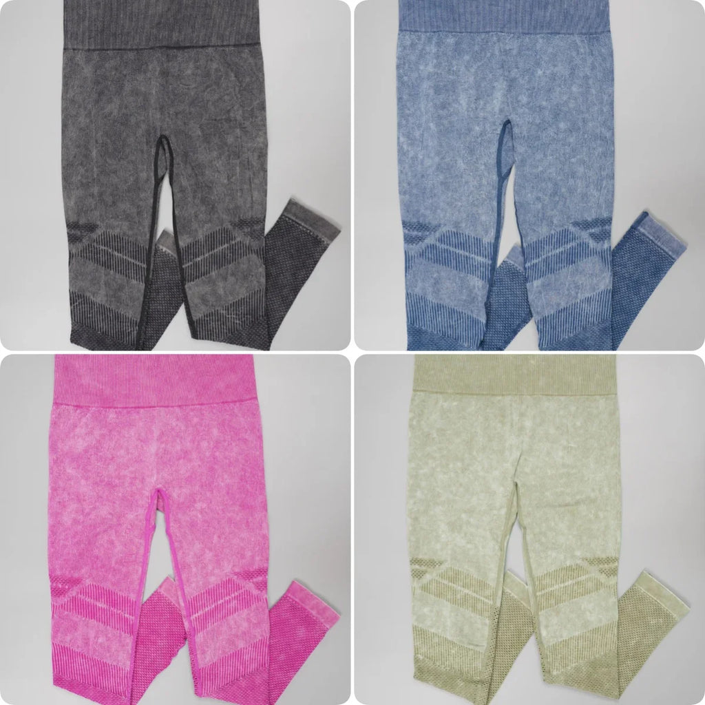 WOYYHO Athletic Pants Women Seamless Yoga Pants Mesh Sports Leggings High Waist Gym Tights Workout Squat Proof Pants