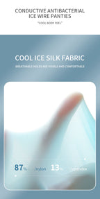 MIIOW 3Pcs Ice Silk Man Underwear Boxer Metal Fiber Antistatic Men Underpants Seamless Cut Hem Men's Panties Boxers Shorts Trunk