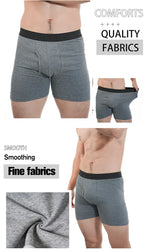 Man Mid-Long Boxer Shorts Sport Underwear Cotton Underpants Sexy Boxershorts Breathable Panties Large Boxers Hombre Men's Gifts