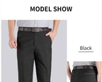 Formal Pants Men's Summer Thin Autumn Thick Black Blue Grey Stretch Bussiness Loose Suit Big Plus Size Office Trousers YYQWSJ