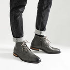 Boots For Men Fashion Brand Comfortable Ankle Leather Boots For Men #KD894