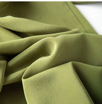 SuyaDream Women Wide Leg Pants 100%Real Silk Solid Elastic Waisted Ankle-length 2024 Office Spring Autumn Chic Trousers Black