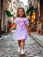 Girl's casual jumpsuit is soft and comfortable, stylish, simple and breathable A-line skirt | Love butterfly print dress