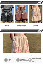 Y2k Shorts For Men 2025 Summer Letter Foam Print Loose Sweatpants Gym Oversized Basketball Shorts Pants Hip Hop Streetwear 8XL