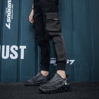 YRZL Casual Sneakers Men's Runing Shoes Outdoor Big Size Lightweight Breathable Mesh Increase Comfortable Sports Shoes for Men