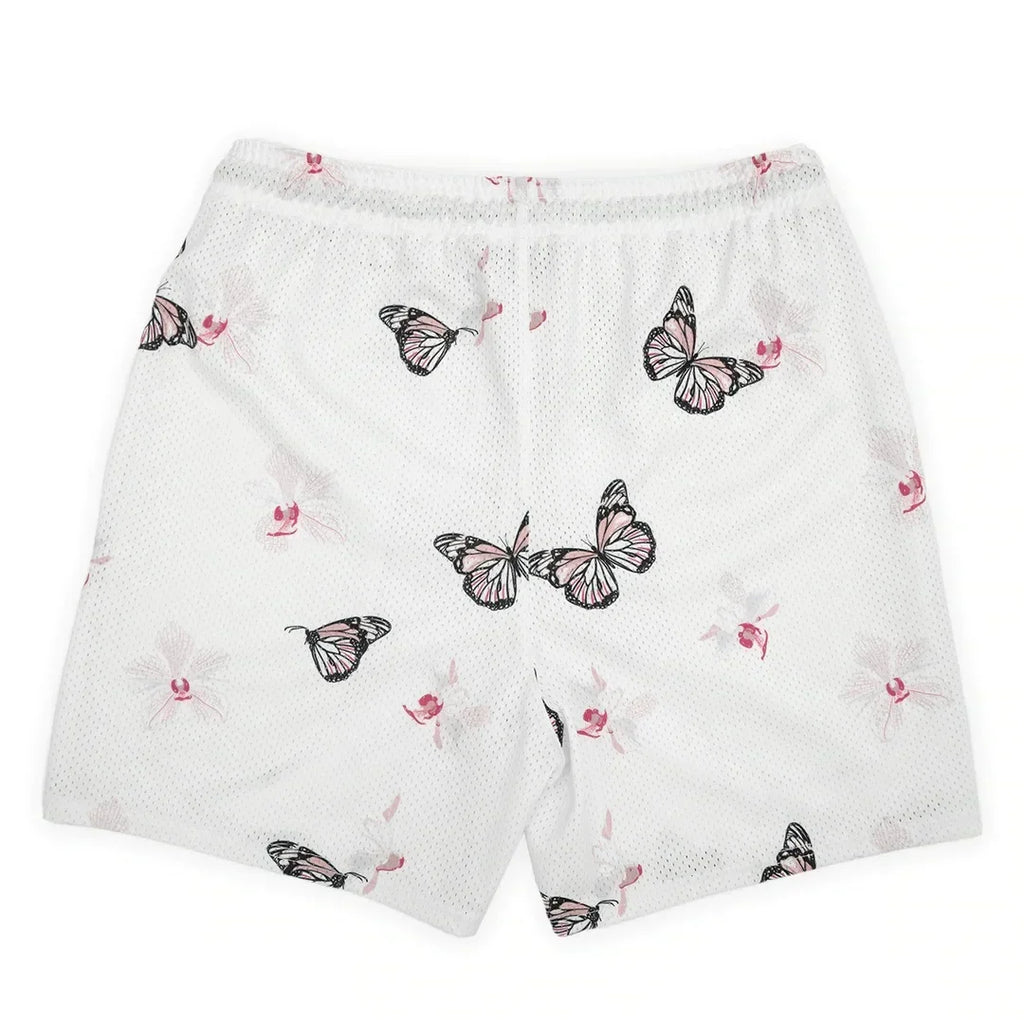 Summer New men short pant Rose Design Casual Shorts Street Hip Hop Fitness Polyester Fast Dry Breathable Embroidery Men Shorts