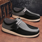 Fashion Khaki Casual Shoes For Men Suede Leather Loafers Men Platform Slip-on Men's Driving Shoes Lightweight Leisure Men Shoes