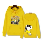 Men's casual fashion brand high-end quality Snoopy print Autumn Winter thick warm street fashion hoodie