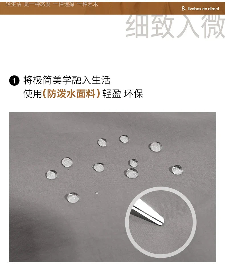 Water - resistant double - shoulder backpack. It has a large capacity, is lightweight and casual. Made of wrinkled and washed ny