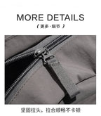 Water - resistant double - shoulder backpack. It has a large capacity, is lightweight and casual. Made of wrinkled and washed ny