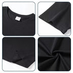 Men's Casual JOY Graphic T-shirt Short Sleeve Round Neck Soft Cotton Machine Washable Large Size Summer Casual Wear Tops