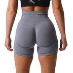 Women High Waist Compression Soft Comfort Seamless Contour Yoga Shorts Summer Outdoor Running Exercise Yoga Running Shorts