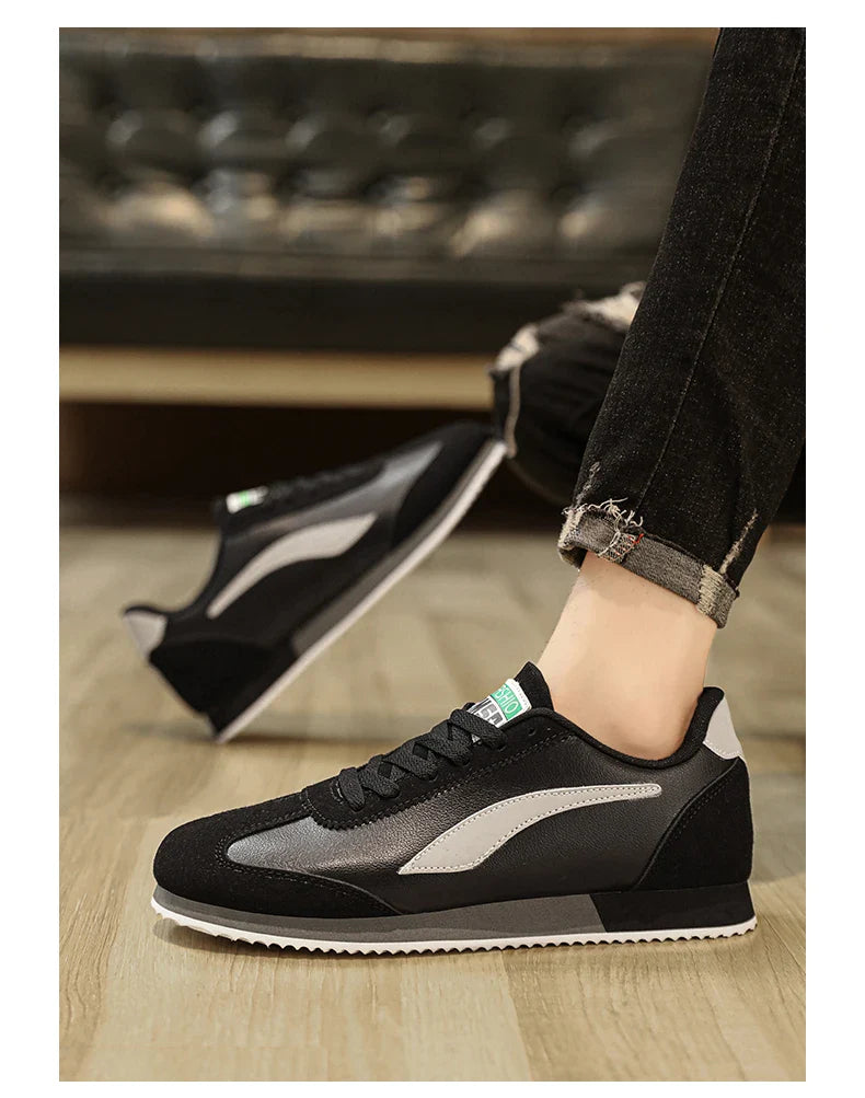 Trend Classic Running Shoes Men Suede Leather Mens Blue Sneakers Comfort Flat Jogging Shoes Man Athletic Shoes zapatillas hombre