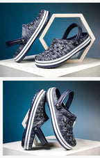 Hot Sale Large Size Men's Vacation Beach Sandals Leisure Garden Multifunctional Shoes　Indoor Home Slippers 39-45#