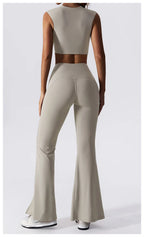 Women's Yoga Pants High Waist Sports Fitness Dance Casual Bell-bottoms Wide Leg Pants For Women Gym Workout Sexy Breathable