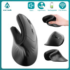 Warvank U1 Vertical Wireless Mouse Rechargeable Silent Office Mice Ergonomics DPI Adjustable For Laptop PC Computer Office Home
