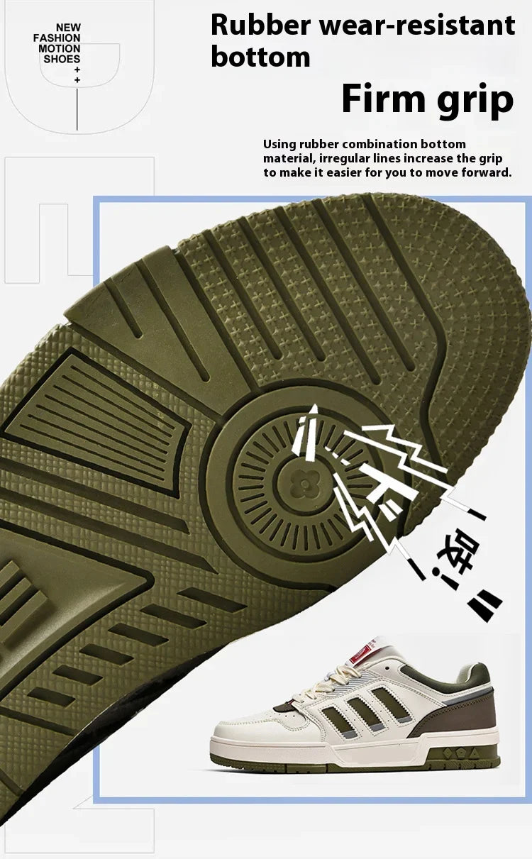 New lace-up breathable sports casual shoes for women classic low top student round head non-slip shoes for men