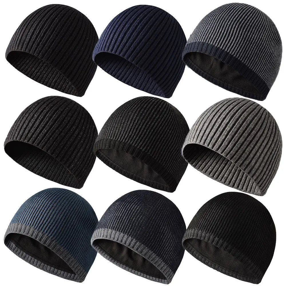 High Quality Woman Men Solid Cute New Warmer Bonnet Knitted Beanies Female Beanie Caps Winter Autumn Hats For Skiing Fishing