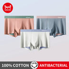 MiiOW Dry Breathable Summer Men's Panties Set Seamless Sexy Men Underwear Boxers Cotton Crotch Man Underpants Male Boxer Briefs