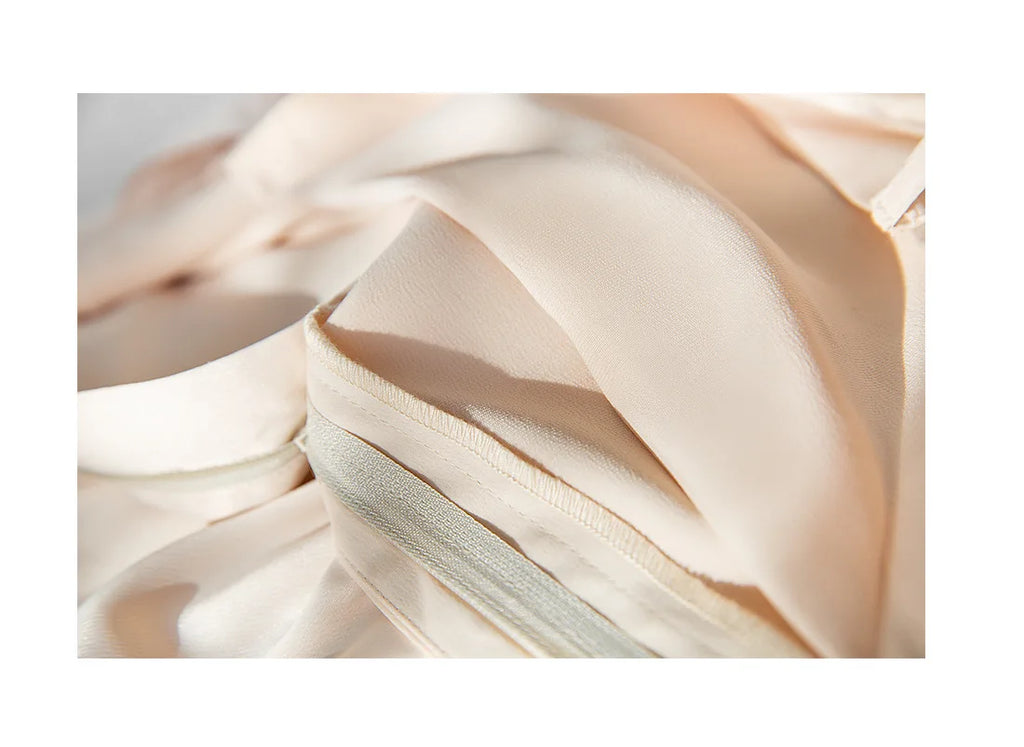 Garemay Summer Autumn Women's Pants Loose Solid Classic Black Straight High Waist Casual Silk Satin Wide Leg Trousers for Women