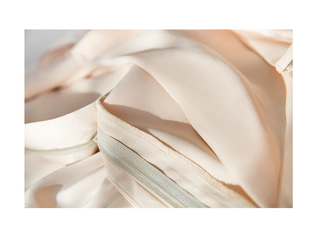 Garemay Summer Autumn Women's Pants Loose Solid Classic Black Straight High Waist Casual Silk Satin Wide Leg Trousers for Women